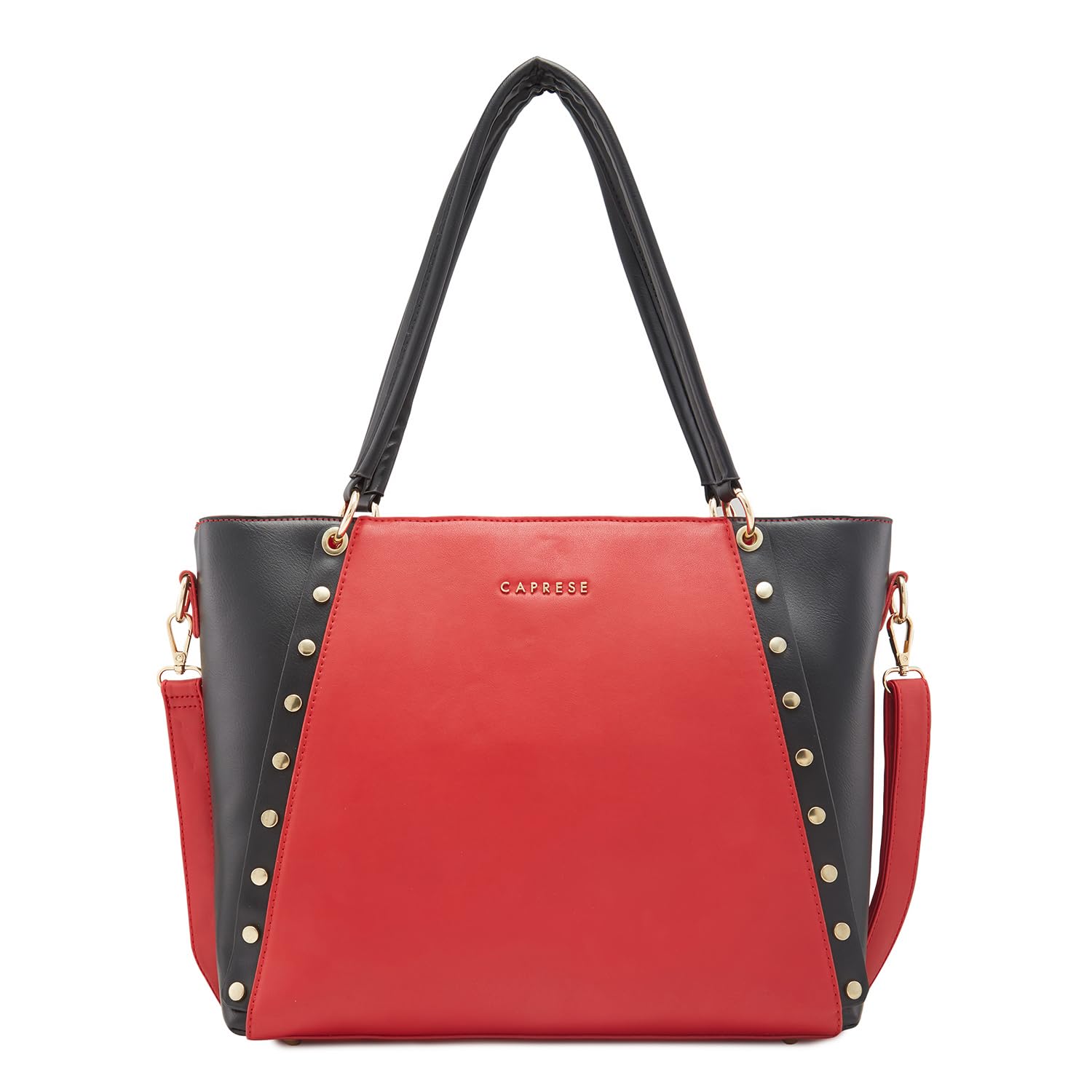 Caprese Shelby Laptop Tote Bag, Red-Large | Stylish Handbag for Women with 17" Laptop Compartment | Detachable Sling Strap & Top Zip Closure| Perfect for Office & Daily Use-picture-16