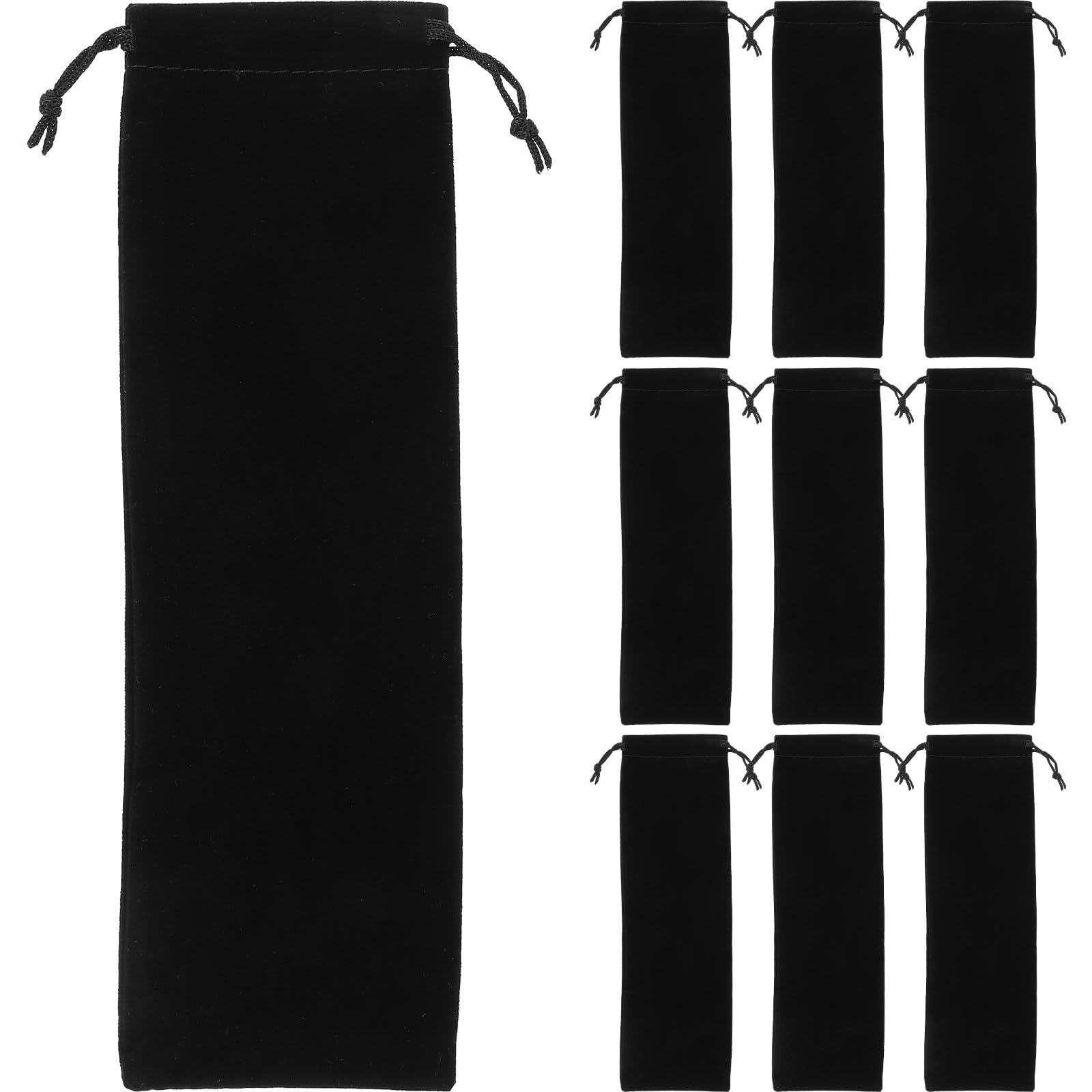 Bolsa de Terciopelo para Pajillas BETOOKY Ideal para el Almuerzo de la Escuela y Picnic
