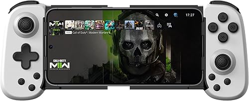 Joso Phone Controller for iPhoneAndroidPC, D6 Wireless Game Controller for SwitchPS3PS4 with Hall JoystickTurbo6-Axis GyroDual Motor, iOS Android