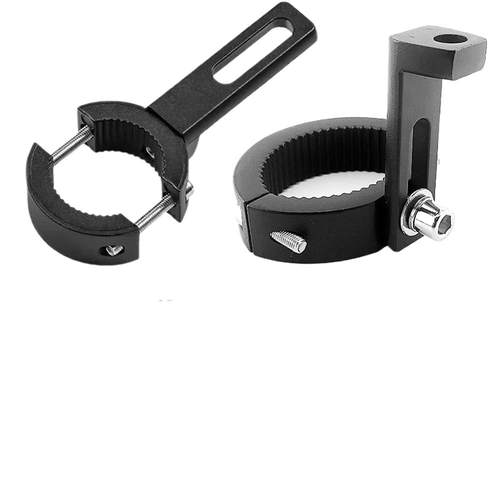 Headlight Bracket Mount Motorcycle Auxiliary Lights Bracket Spotlight Headlight Fog Driving Bike Fronnt Fork Clamp(L)