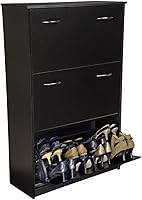 Vista 1 de Venture Horizon Zapatero triple apilable - Negro