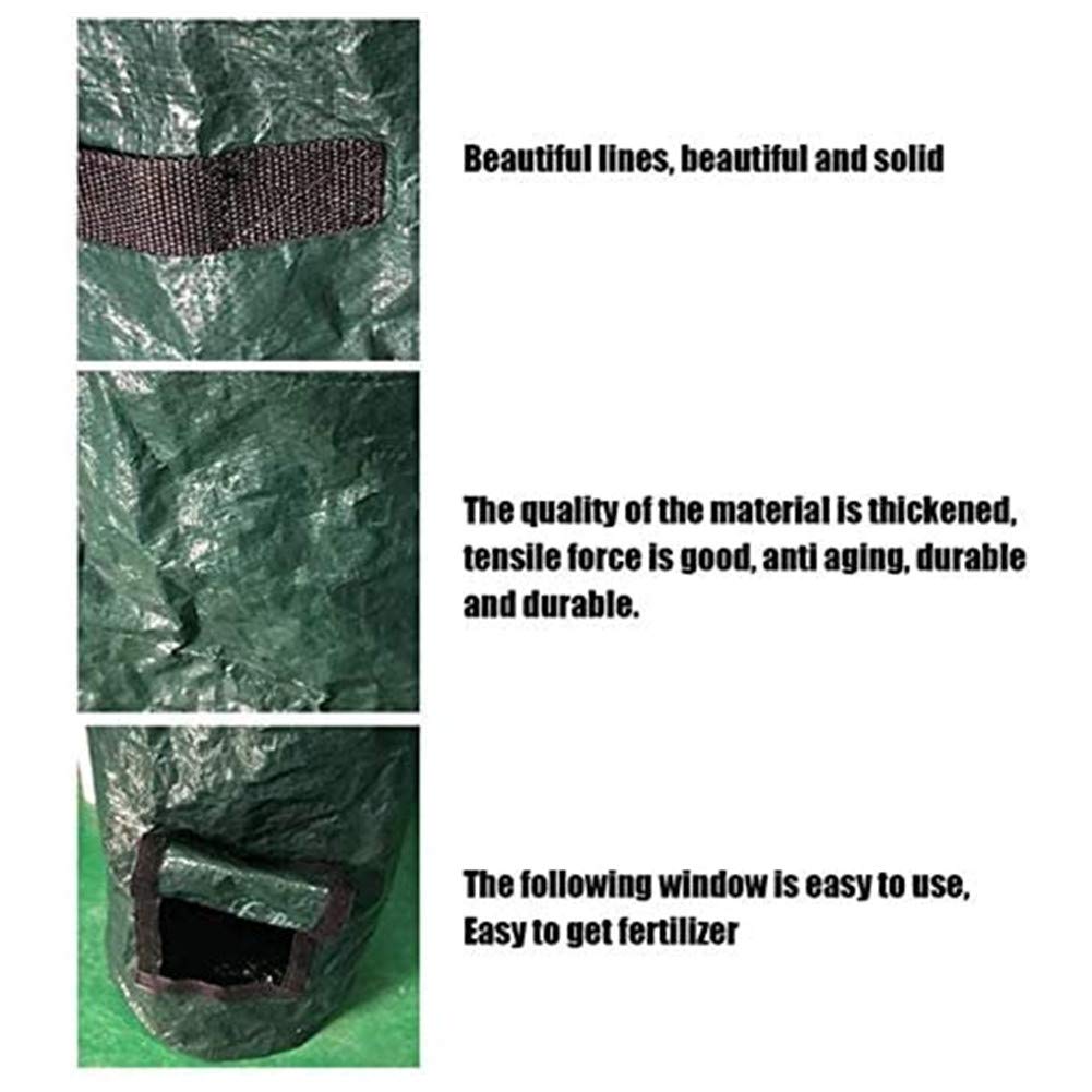 Sacco per Compostaggio Agricolo, Bidone per Compostaggio Pieghevole, Sacco per Rifiuti da Giardino, Sacco per Rifiuti per Foglie da Giardino Riutilizzabile per Impieghi Pesanti, Bidone per Compostag