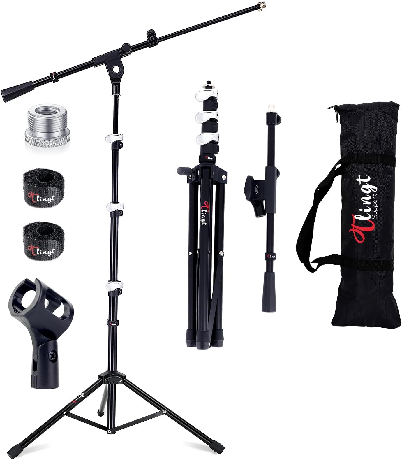 Proel RSM180 - Asta Professionale per Microfono, treppiede con snodo a ...