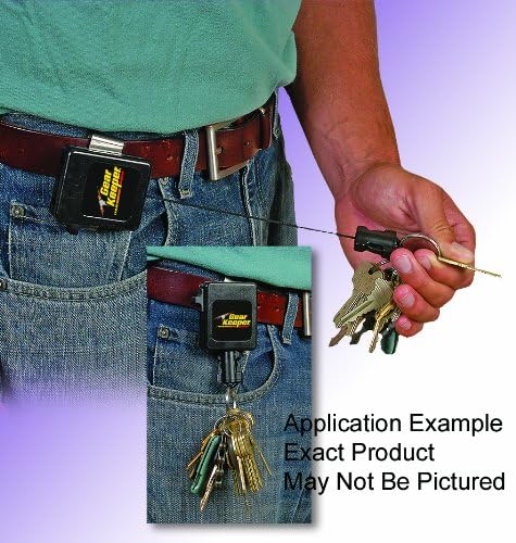 Hammerhead Industries Gear Keeper Medium Force / 6oz, 36”, 8-14 Key Retractor RT4-5851 – Features Heavy-Duty Durable Stainless Rotating Belt Clip with Q/C Split Ring Accessory – Made in USA