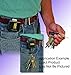 Gear Keeper Retractable Keychain with Stainless Steel Rotating Belt Clip - Split Ring Tactical Keychain for Keys & Badges - Holds Up to 28 Equipment Keys - High Force, 42-Inch Extension - USA Made