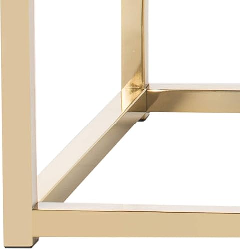 Miniatura 7 de Safavieh Home Reynolds - Banco de terciopelo gris y latón de 48 pulgadas