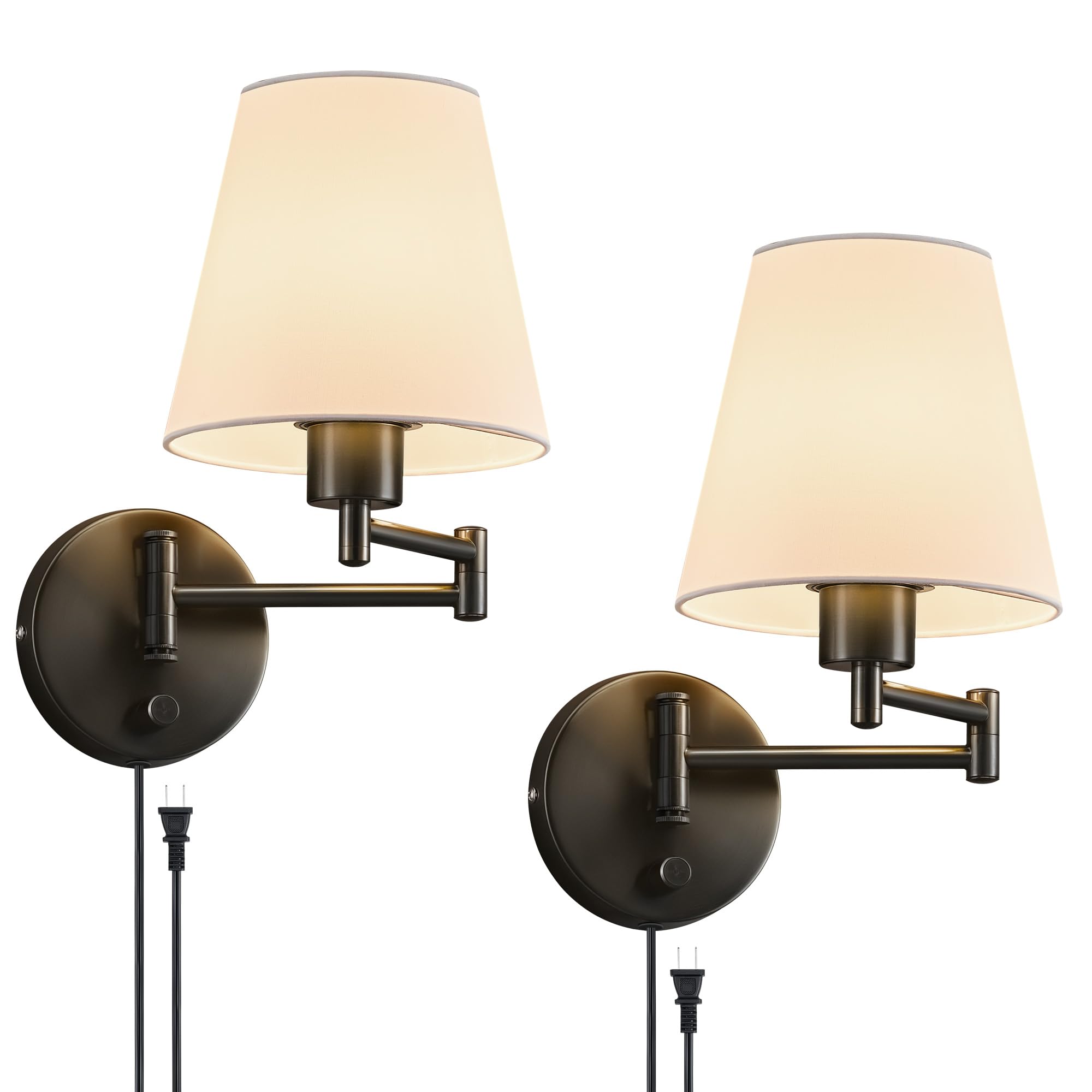 VONLUCE Wall Sconce Set of 2, Adjusta...