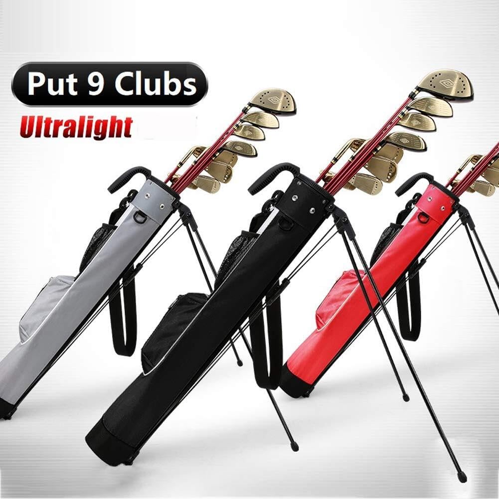 Golf-Standtaschen for Herren, leichte, wasserdichte Golftasche, tragbare, große Kapazität, Golf-Stand-Tragetasche, Golfschlägertasche mit Halterung, Waffenständertaschen