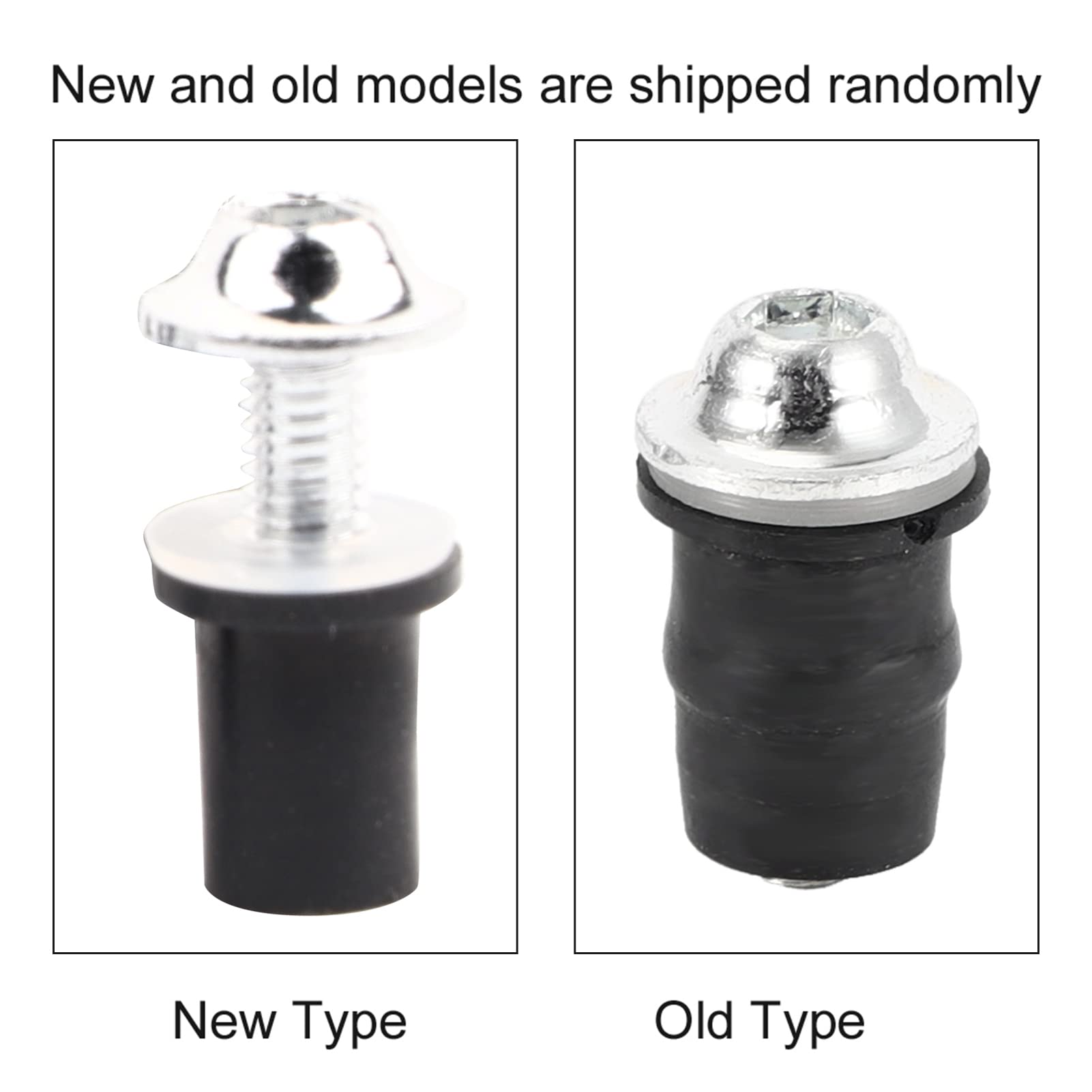 Kit Bulloni Parabrezza Moto M5 - 10 Pezzi - Rosso - Lega Alluminio E Gomma - Universale - Foto 5