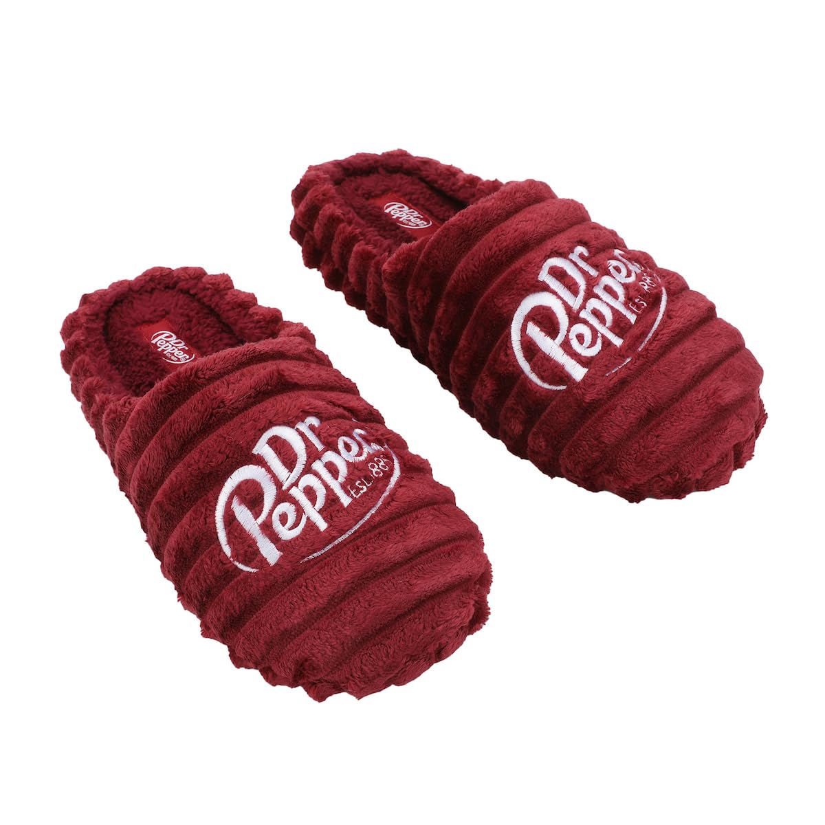 Dr Pepper Logo Adult Red Scuff Slippers