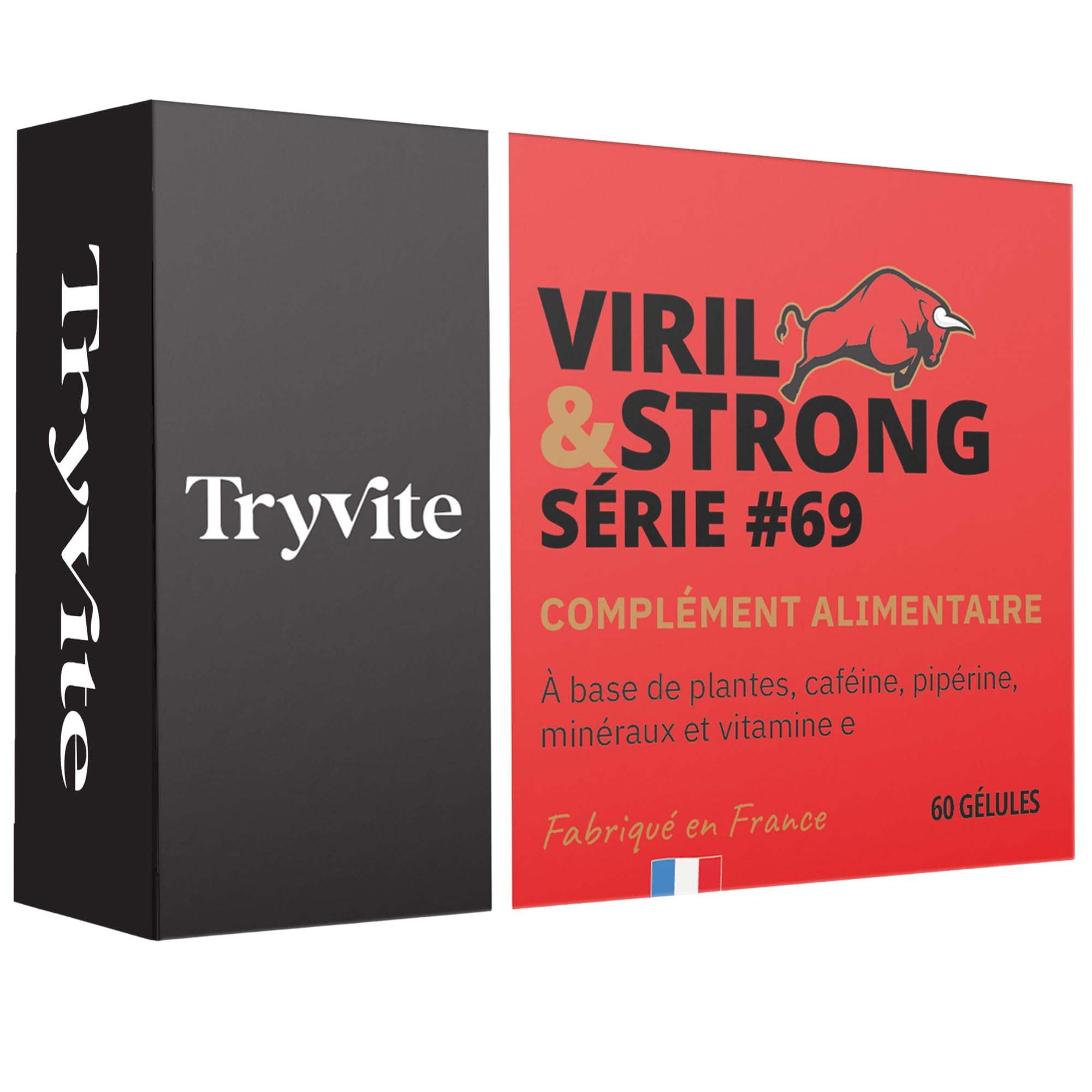 TRYVITE | Formule pour Homme actifs | 60 Gélules | Avec Ginseng -MACA- Guarana - Zinc