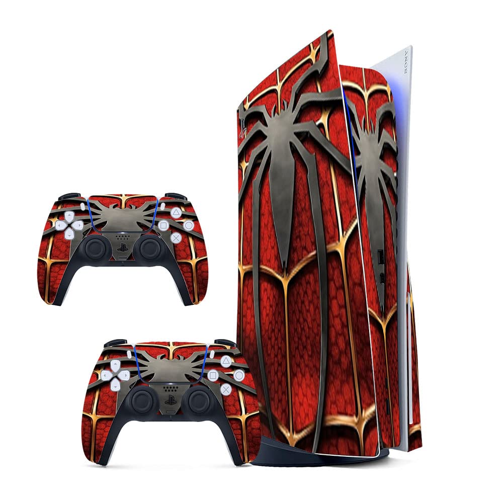GADGETS WRAP Printed Vinyl Skin Sticker Decal for Sony PS5 PlayStation 5 Disc Edition Console & 2 Controller (Skin Only, Console & Controller not Included.) - Spider Sign Multicolor (B0BW3ZJTPD) Amazon Price History, Amazon Price Tracker