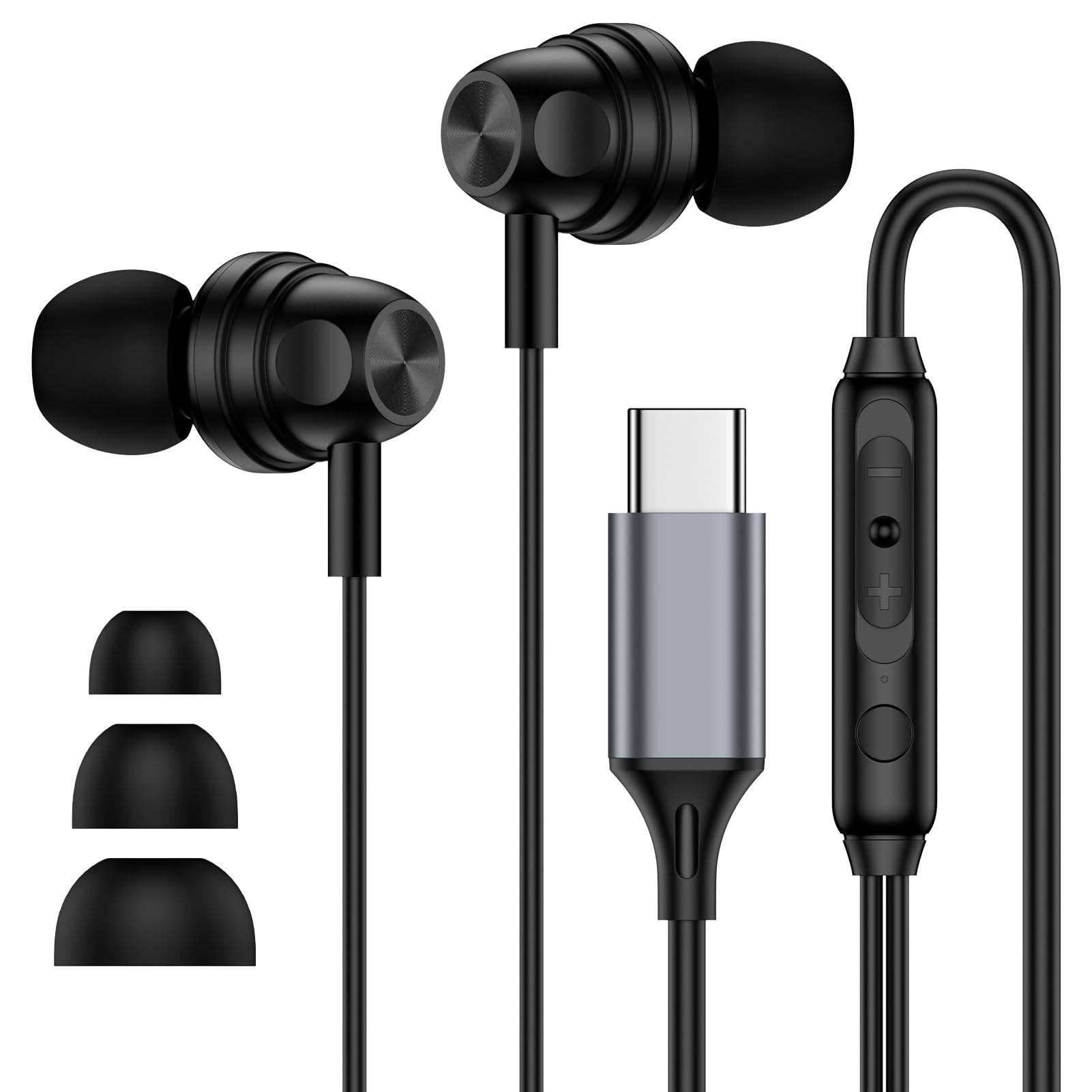 Photo 1 of USB C Samsung Headphones Wired Earbuds for Samsung Galaxy A16 A36 5G A56 A15 A14 A17 A54 A35 S26 Ultra S25 FE S24 S23 S22 S21 Wired Ear Buds Type C Earphone with Microphone Volume Control Bass Stereo