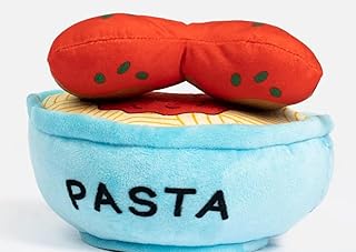 Silver Paw Spaghetti & Meatballs Dog Toy Interactive 2-in-1 Plush Squeaker & Crinkle