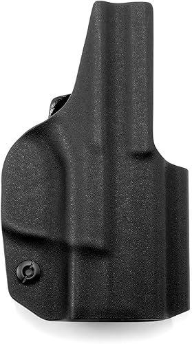 Miniatura 3 de GRITR IWB Kydex RightLeft Hand Gun Holster Fits Springfield Armory HellcatRDPOSP - Optic Cut, Open Bottom, 1.5" Belt Clip & Adjustable Retention