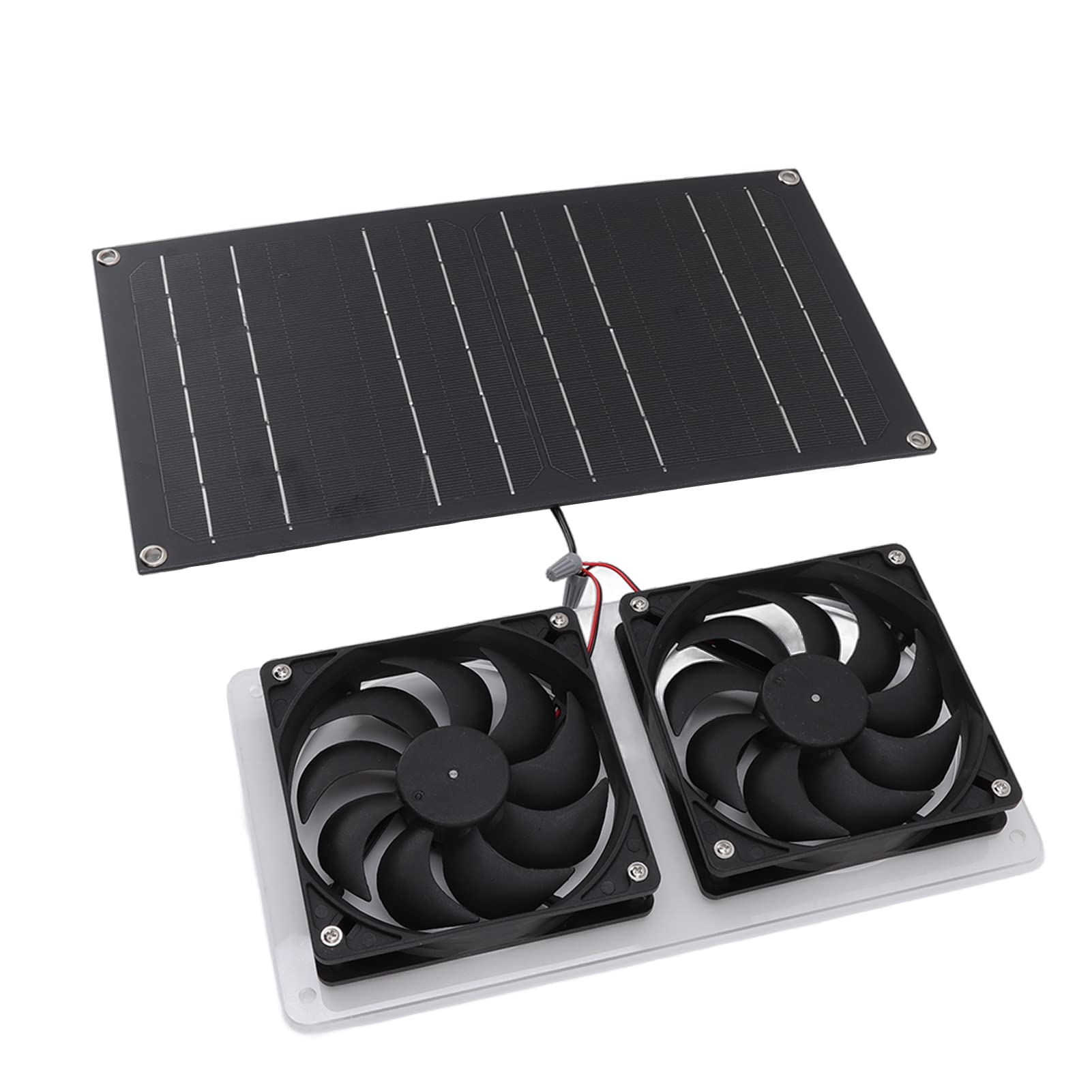 Pannello Solare da 100 W con Ventola Ad Energia Solare Kit Ventola Senza Spazzola per Cuccia, Serra, Progetto di Ventilazione di Raffreddamento Fai-da-te