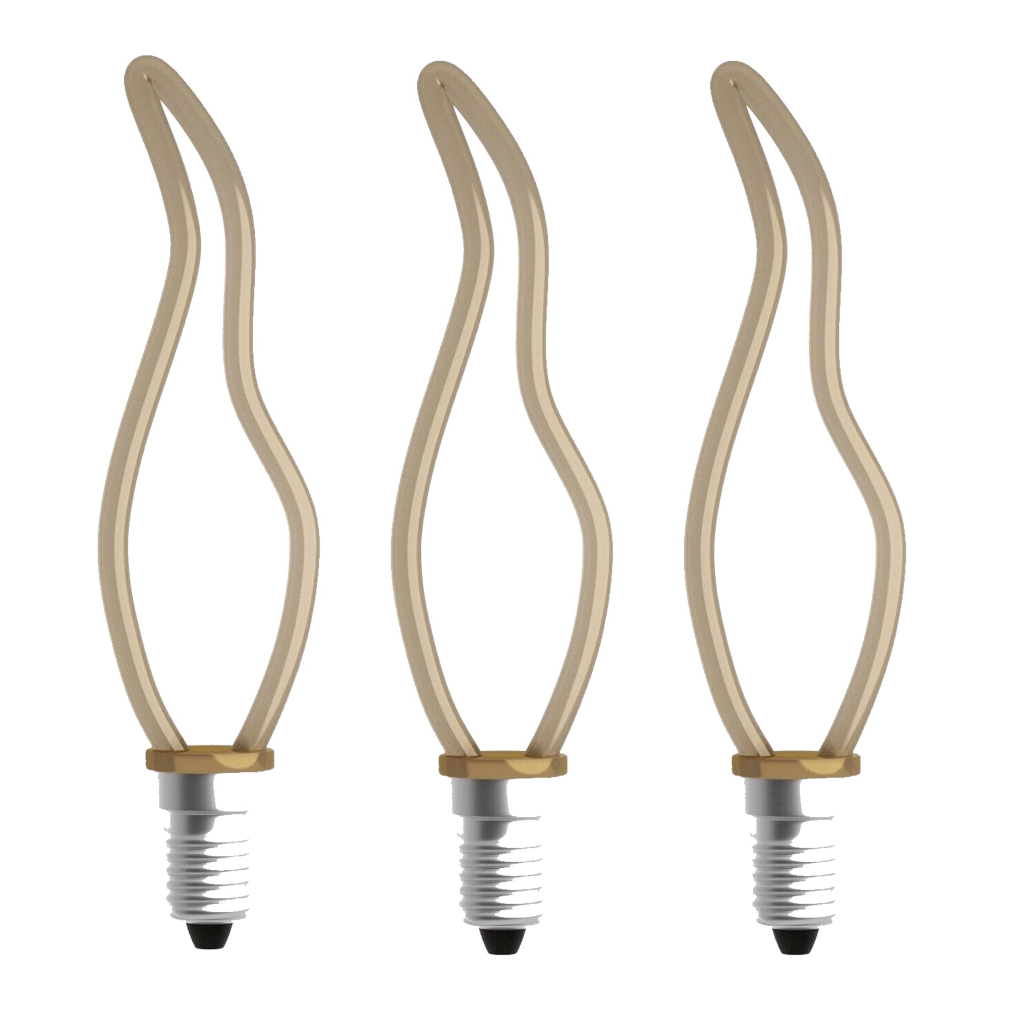 Decorative Ambient Angle Retro LED Bulb Light for Cafes, Restaurants, Bars, Clubs and Living Rooms (Style 7, 3 Pack)