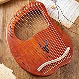 Herramientas de ajuste incluidas: el kit de arpa Lyre viene con una llave de ajuste, puede usar la tecla para ajustar la tensión de la cuerda girando en el sentido de las agujas del reloj o en la dirección opuesta de las agujas de un reloj. Viene con un manual, un paño de limpieza y mediadores.