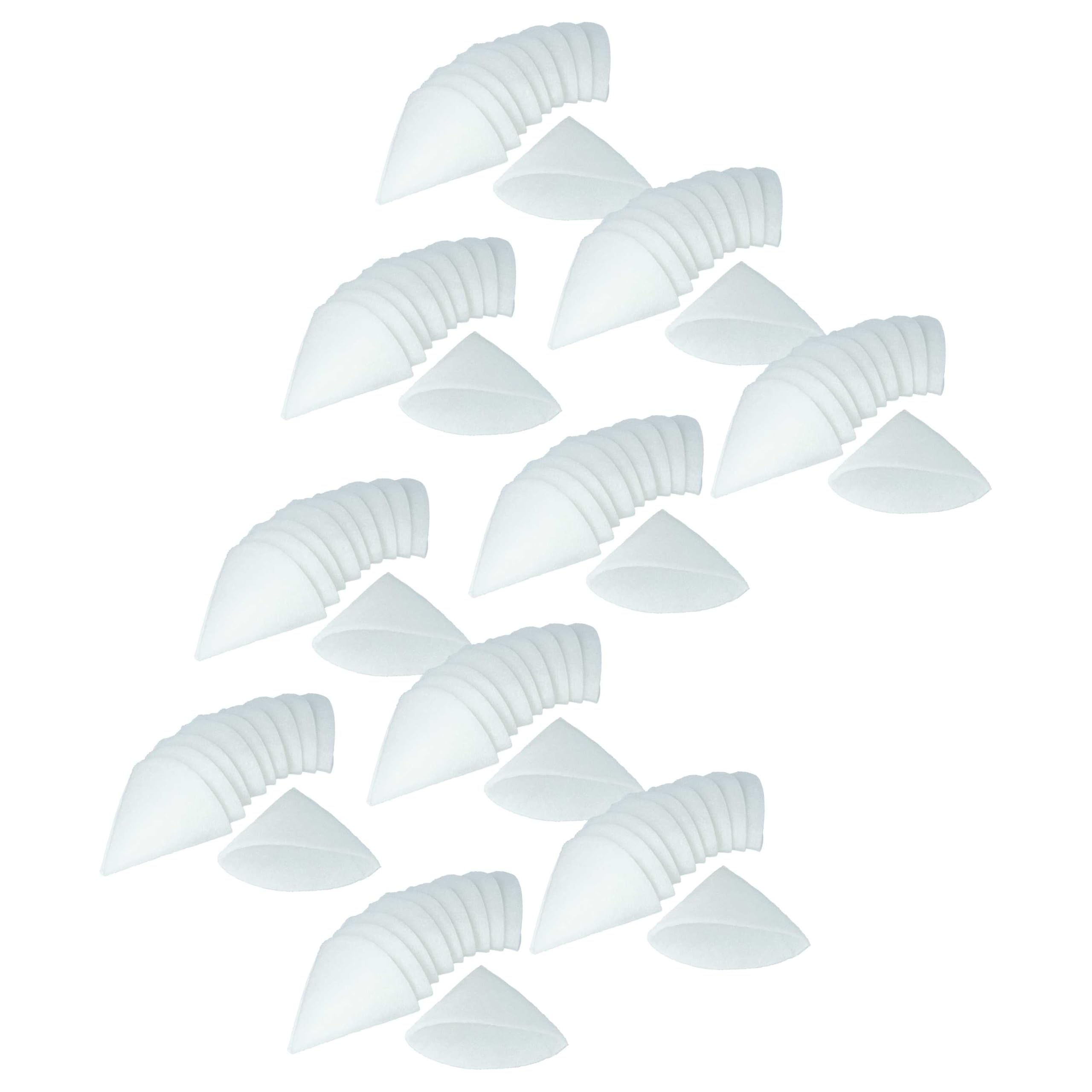 vhbw 100x filtro a cono compatibile con Zehnder STB 125 impianto di ventilazione - Filtro di scarico G4, DN 125 bianco