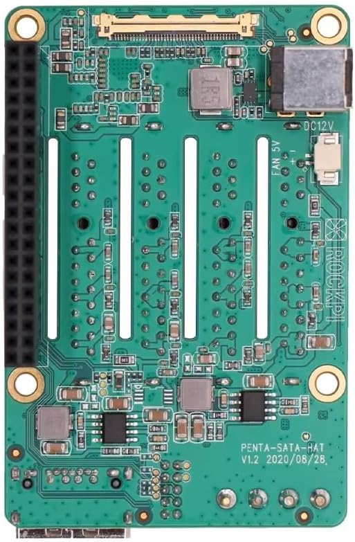 Raspberry Pi 5 Penta SATA HAT - Up to 5X SATA Disks HAT Board