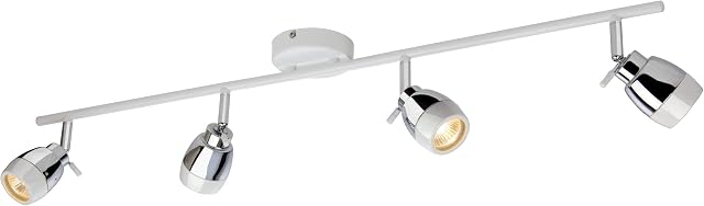 Firstlight Products 8204WH Marine GU10 IP44 4 x 240 V 35 Watt Bar with Chrome, White