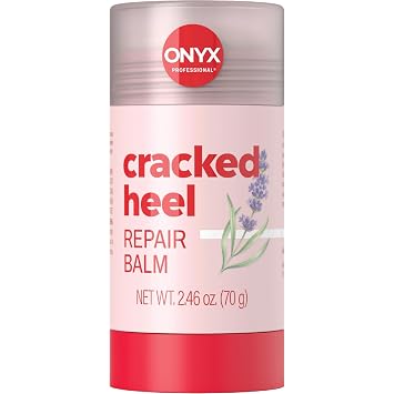 Onyx Professional Cracked Heel Repair Balm Stick, Lavender Scent, 1 Pack - Dry Heels Dry Cracked Feet Treatment, Moisturizing Heel Balm Rolls On, No Mess Like Foot Cream or Foot Lotion