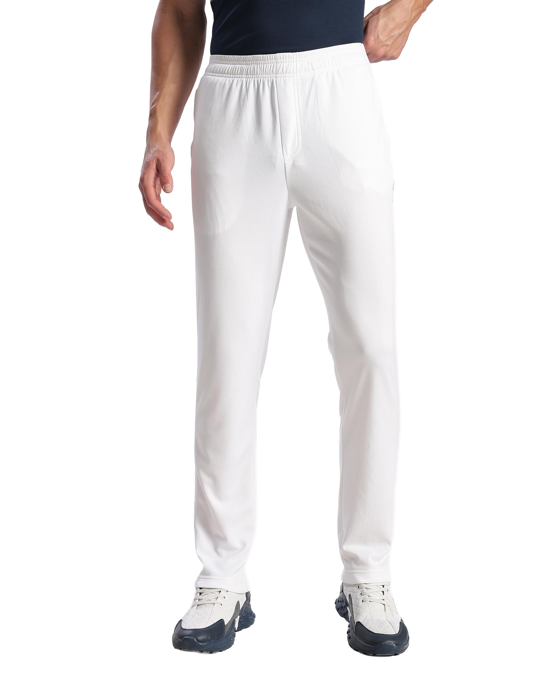 Jockey MV24 Men's Lightweight Microfiber Slim Fit Active Wear Trackpants with Zipper Pockets-image-3