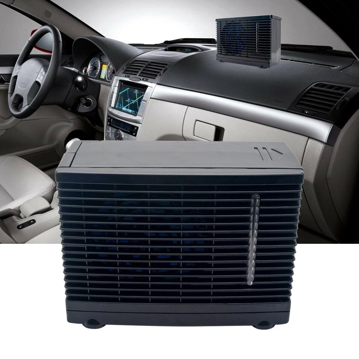 Przenośny klimatyzator samochodowy, klimatyzator do kampera Riloer 12 V, mini klimatyzator samochodowy, chłodzenie wodą wentylator, urządzenie chłodzące klimatyzator