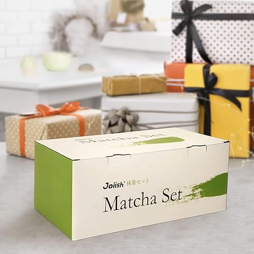 Miniatura 8 de Juego de batidor de matcha, kit de matcha de 10 piezas, batidor de bambú y cuenco de cerámica con boquilla y cuchara medidora y taza, herramientas