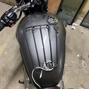 BstXqty Universal Metal Motorcycle Fuel Tank Filler Cover