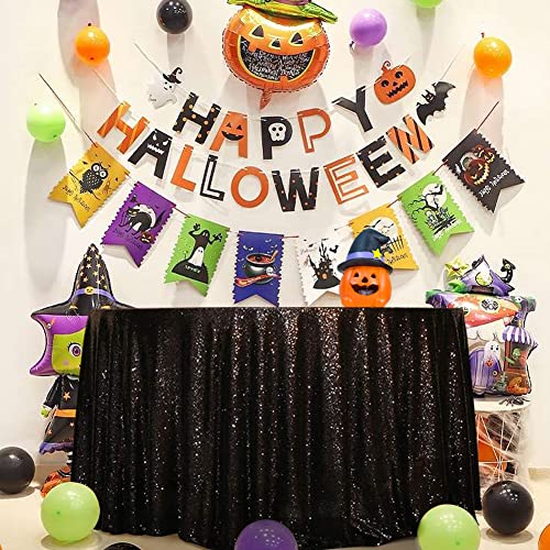 Eternal Beauty Halloween-Tischdecke mit Pailletten, glitzernde Tischdecke für Hochzeit, Party, Weihnachtsdekorationen… – Ansicht 2