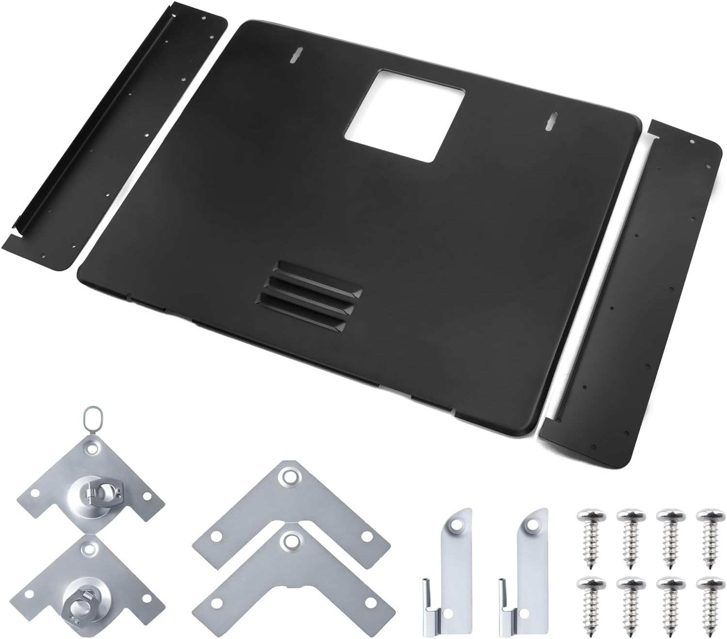 94951 RV Water Heater Door Conversion Kit Fits For Dometic RV Water Heater, Compatible with Atwood GCH6A-10E 6 Gallon, WH-6GA WH-6GEA WH-9GEA, Water Heater, Black