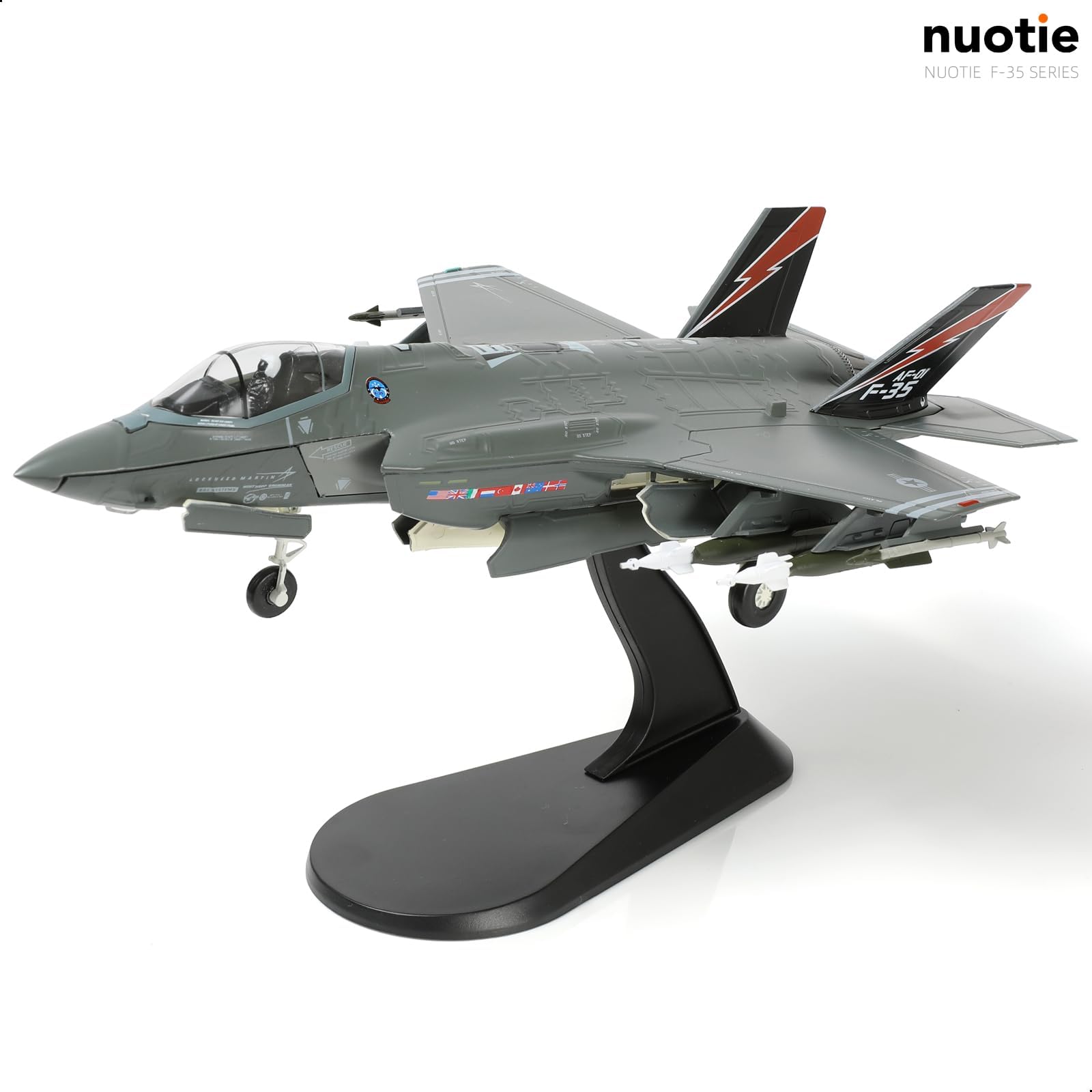 Amazon.com: NUOTIE 1/72 F-35A Lighting II Fighter Aircraft