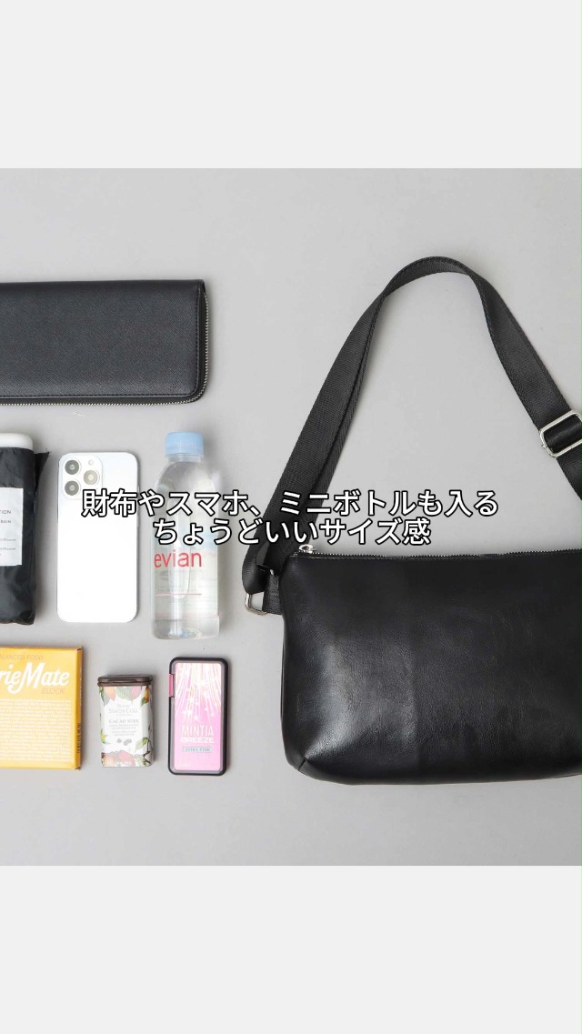 Amazon | [レジスタ] 牛床革 サコッシュ 人気 ショルダーバッグ 大きめ