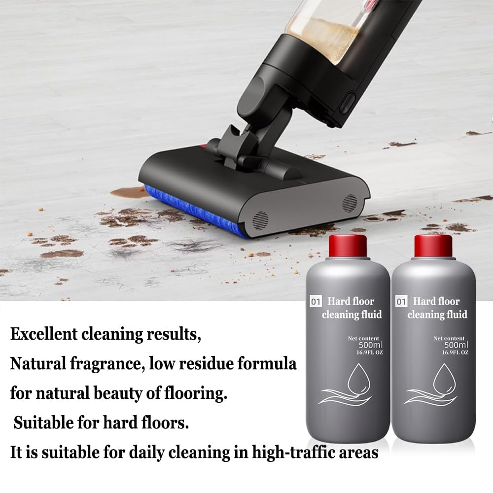 Liquido detergente for pavimenti duri da 16,9 fl oz. Compatibile con Dyson Wash G1/V12 Nautik. Liquido for la cura dei pavimenti for una pulizia profonda, ideale for pavimenti duri.(3pcs)