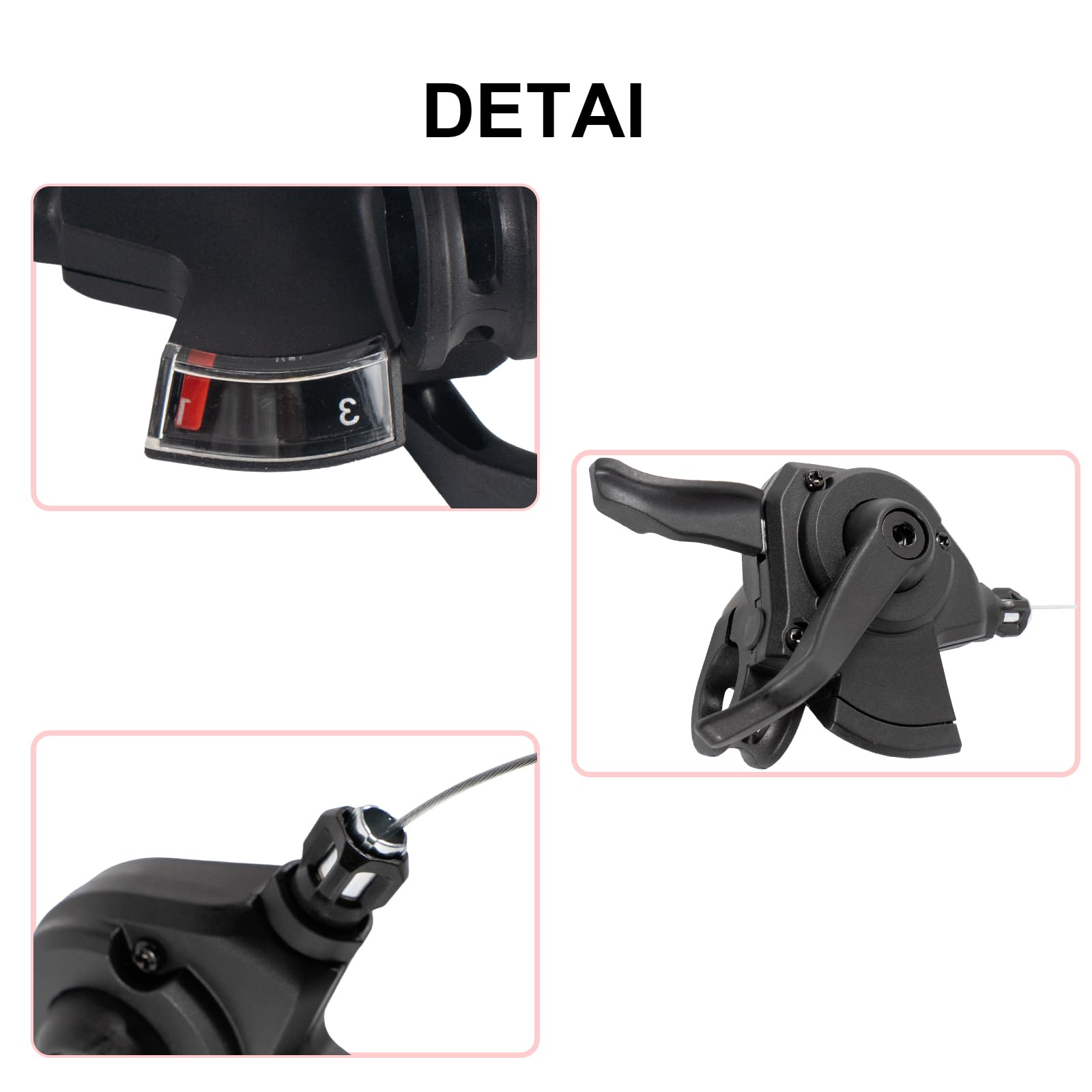 Chooee Levier de changement de vitesse 3 x 9 vitesses pour Shimano/Sram, levier de vitesse pour VTT