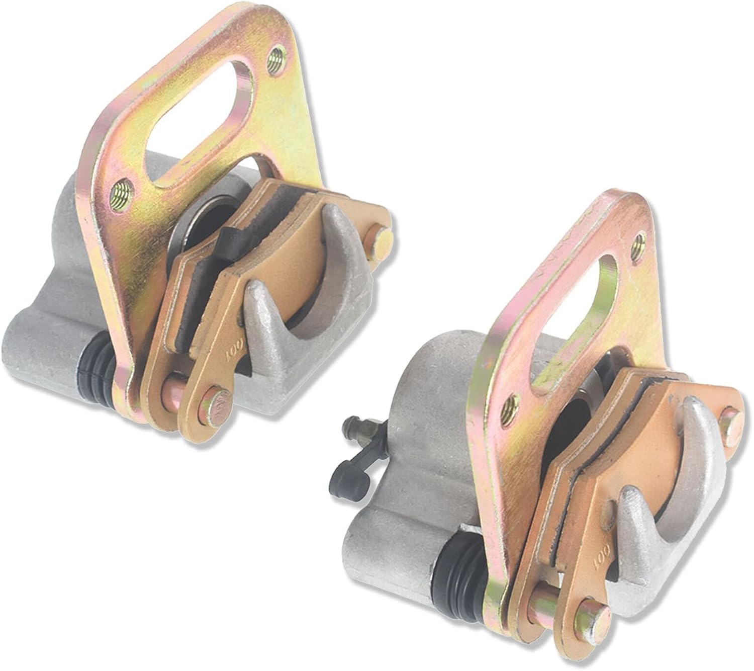 Front Left Right Brake Caliper with Pads Replacement for Polaris 400L Big Boss 350L 400L 500 Magnum Sportsman Trail Boss Xplorer Replacement for 1910234 1910235 1910181