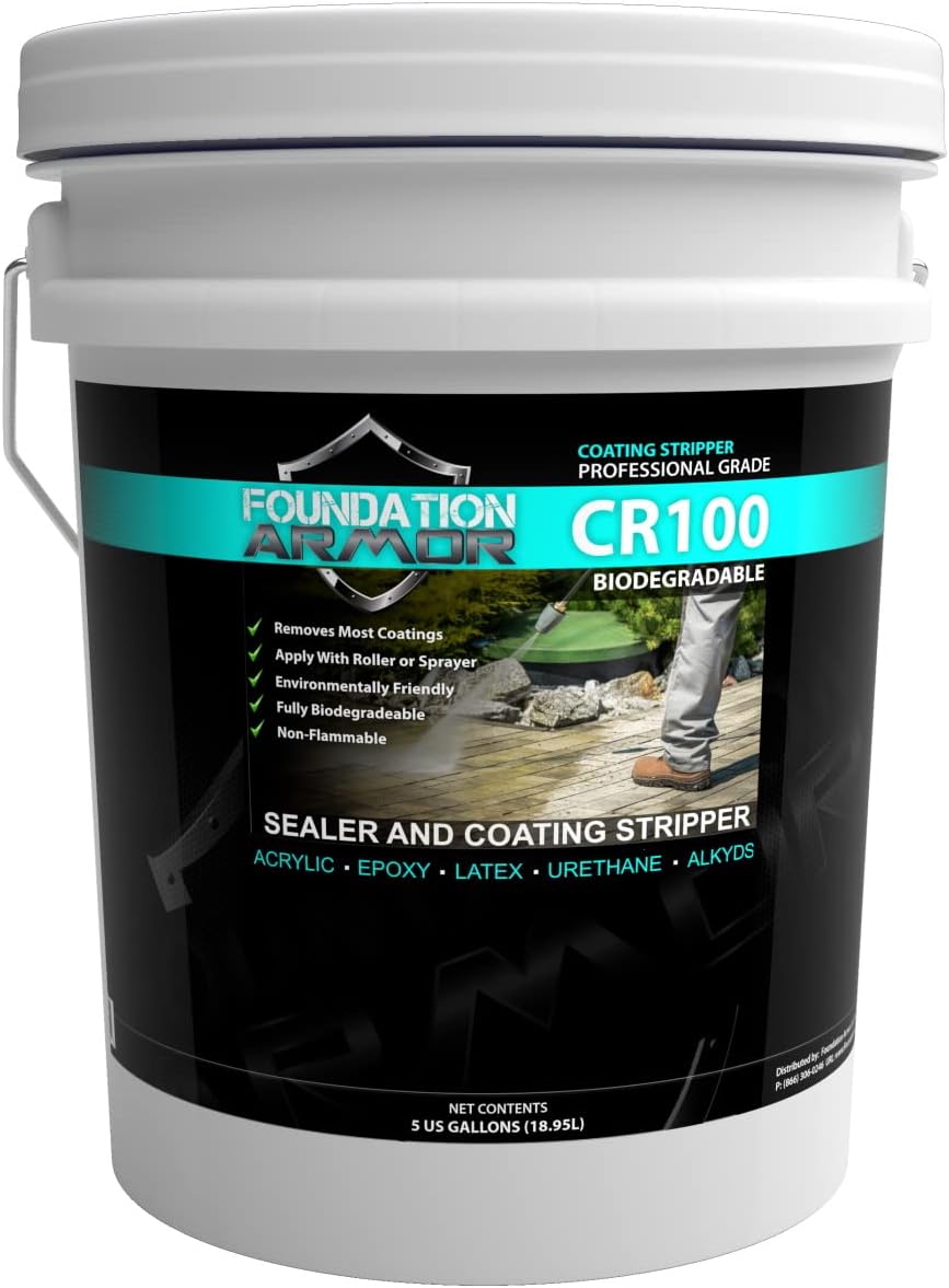 Armor CR100 Acrylic Sealer Remover, Urethane Coating Remover, Epoxy