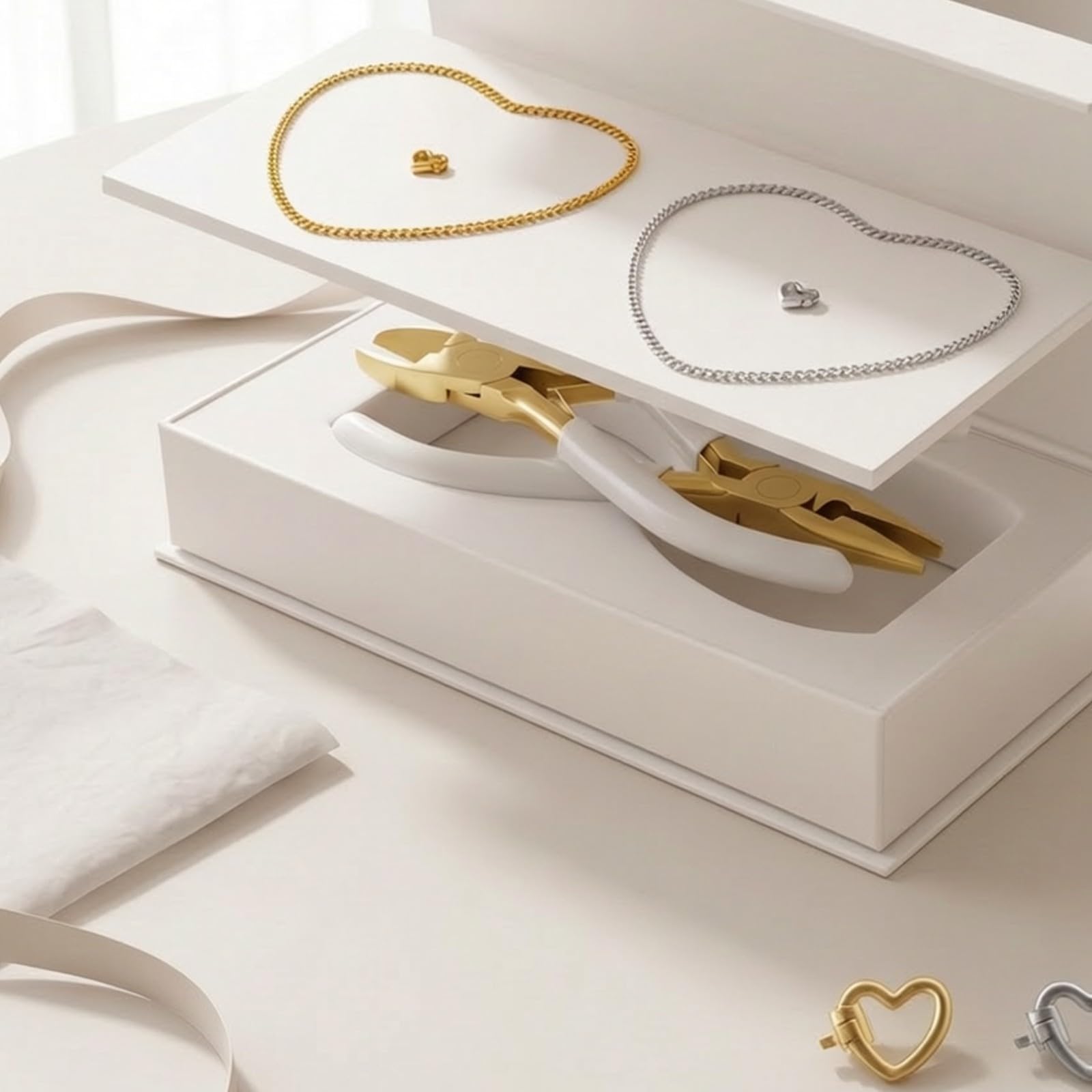 Bastelset , Gold und Roségold , 1 Goldenes Und 1 Roségoldenes Armband