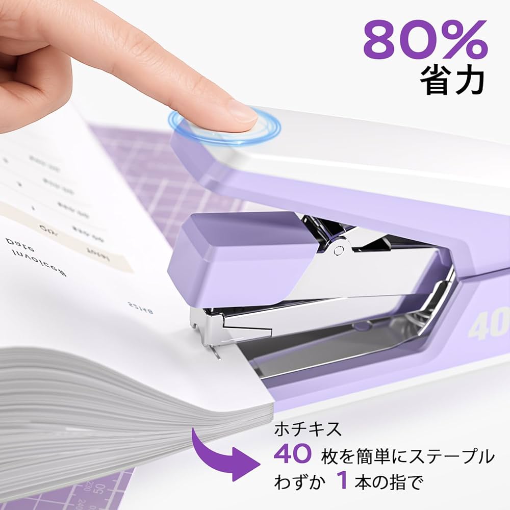 Amazon | Marsrock ホッチキス 省力ホチキス 卓上 50枚とじ