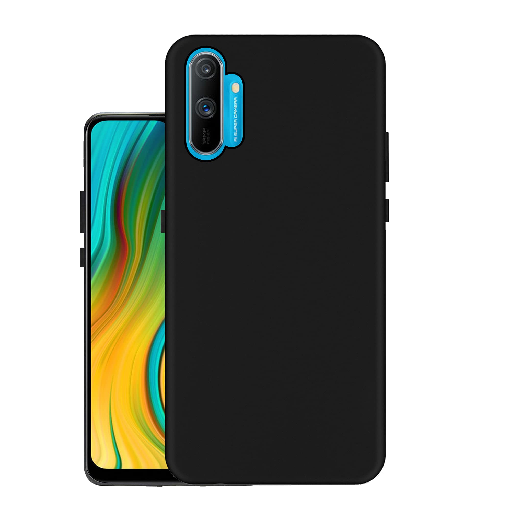 HELLO ZONE Rubber Exclusive Matte Finish Soft Back Case Cover for Realme C3 - Black (B084ZNYCWG) Amazon Price History, Amazon Price Tracker