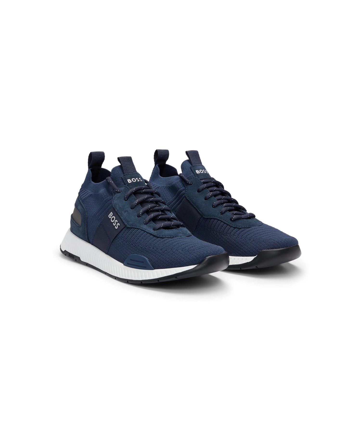 BOSS Male Titanium_Runn_knst_N Sneaker Blue 10 UK