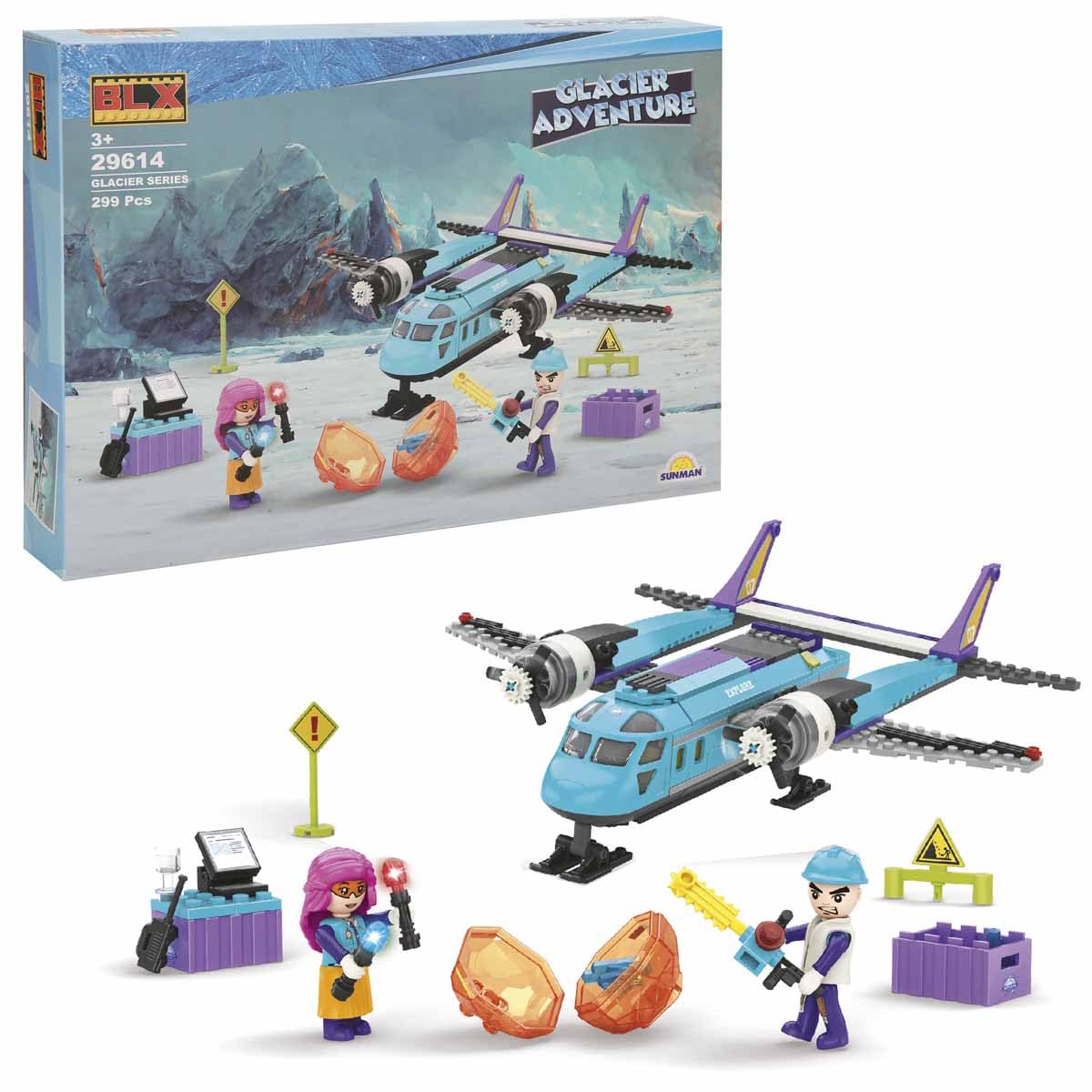 SUNMAN Glacier Adventure Set 2 Figürlü 299 Parça