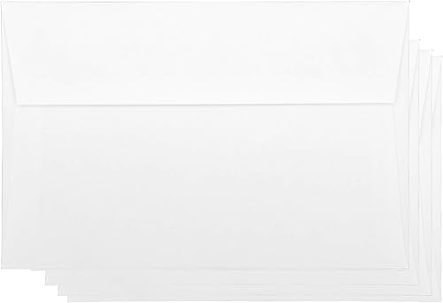 Miniatura 3 de Sobres A9, materiales de correo a granel, invitaciones, anuncios o mensajes personales, solapa cuadrada estilo folleto, 8.75 x 5.75 100 piezas