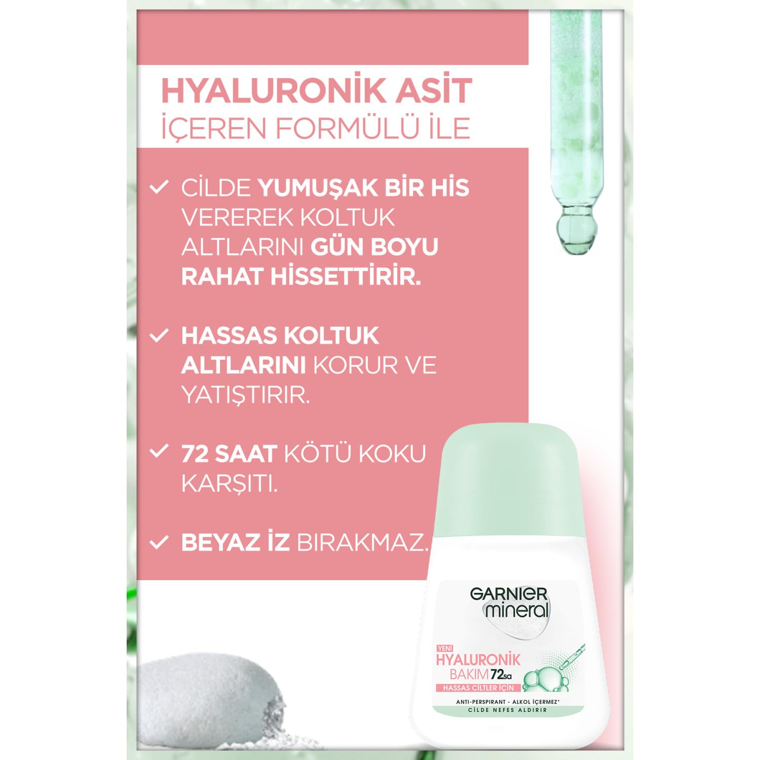 Garnier Mineral Hyaluronik Bakım Roll-On 50ml