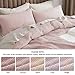 Bedsure Cotton Duvet Cover Queen - 100% Cotton Waffle Weave Pink Duvet Cover Queen Size, GentleSoft™ and Breathable Bedding Set for All Season, 3 Pieces, 90