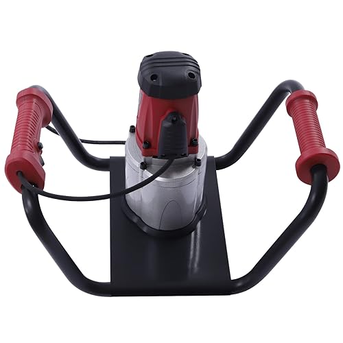 Miniatura 8 de DYRABREST Excavadora eléctrica de 1500 W con broca de taladro de 6 pulgadas taladro de tierra excavadora eléctrica para agujeros de poste excavadora