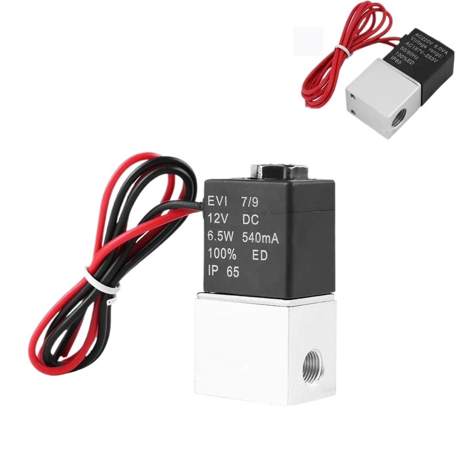Uyqukggpsn 1/4 Pcs Brass Solenoid Valve " /8" Dc 2V 24V 0V 220V 2 Way Normally Closed Direct-Acting Pneumatic Valves For Water Air Gas Hot(24V_normally Closed)