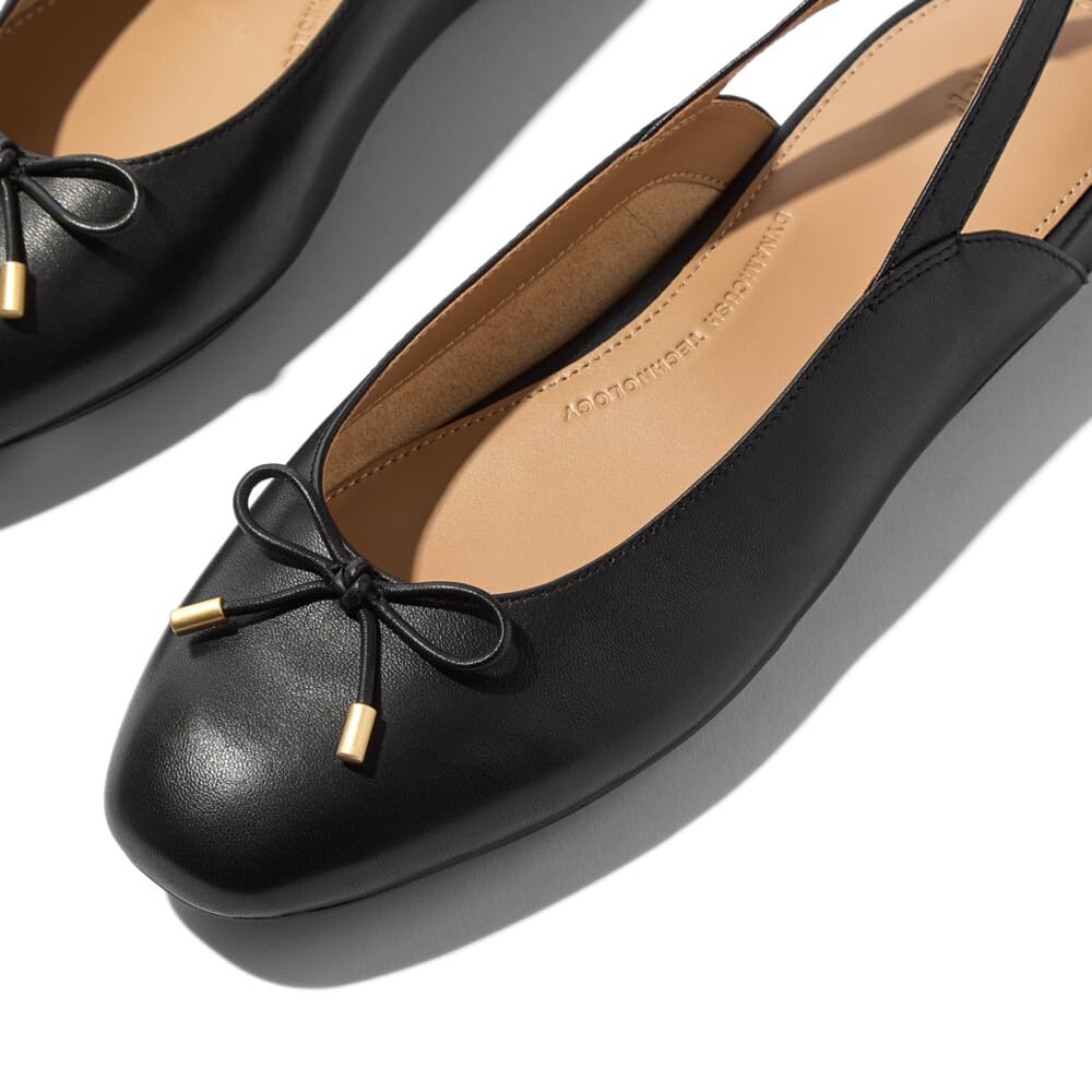 Fitflop Kobiety Delicato Bow Leather SlingbacksBalerinki