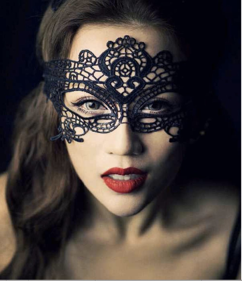 Lace Masquerade Mask (Black)